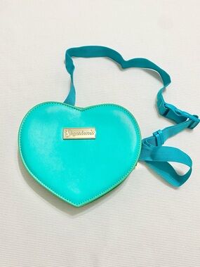 Sugarbones Teal Green Blue Heart Shaped Belt Bag